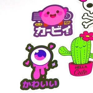 Kawaii Cute Decor Waterproof Accent Stickers